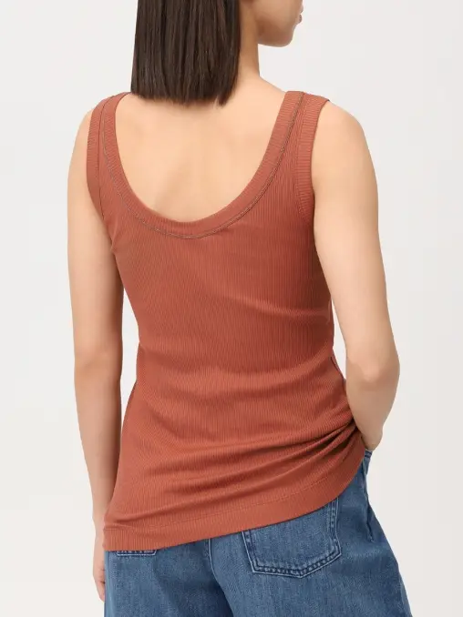 Топ хлопковый BRUNELLO CUCINELLI