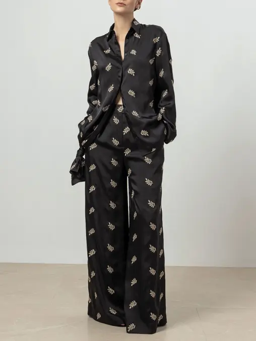 Брюки с вышивкой IRKE