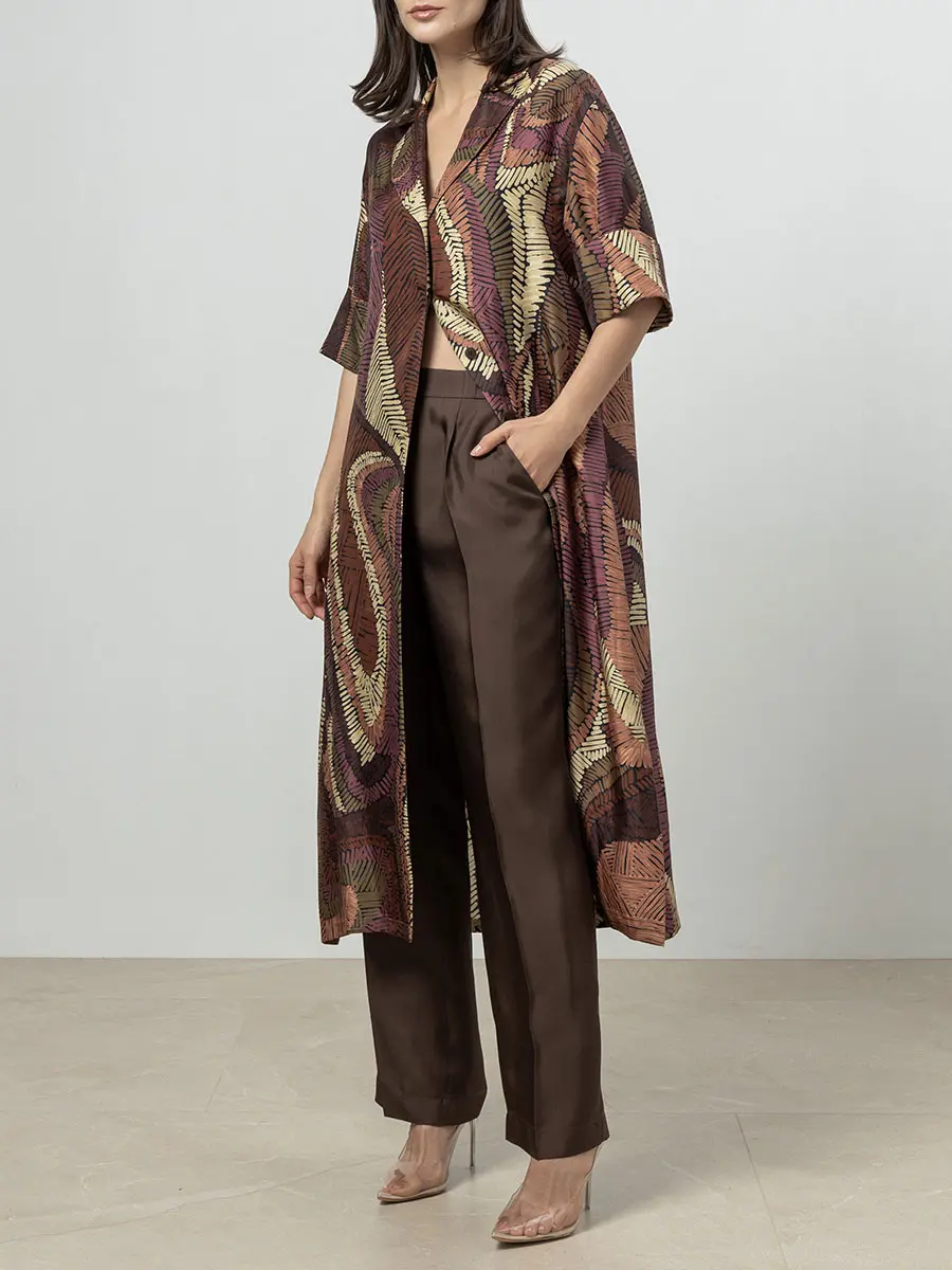 Брюки шелковые