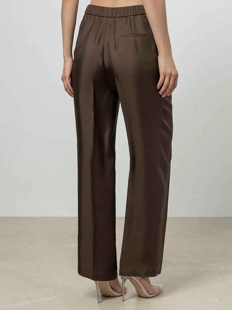 Брюки шелковые