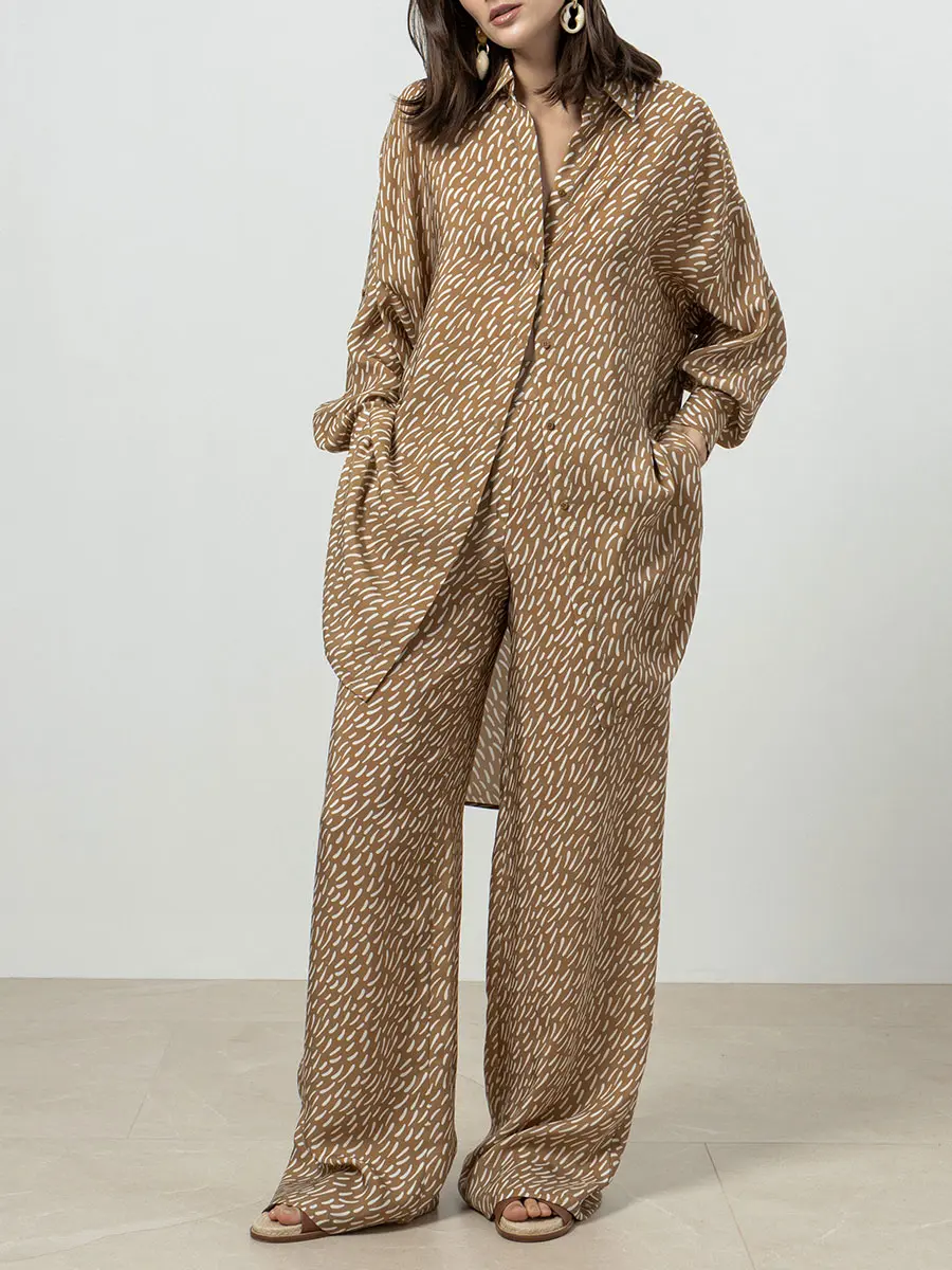 Брюки с принтом