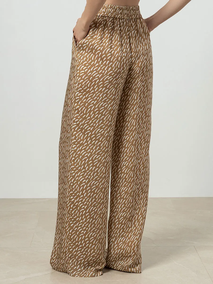 Брюки с принтом