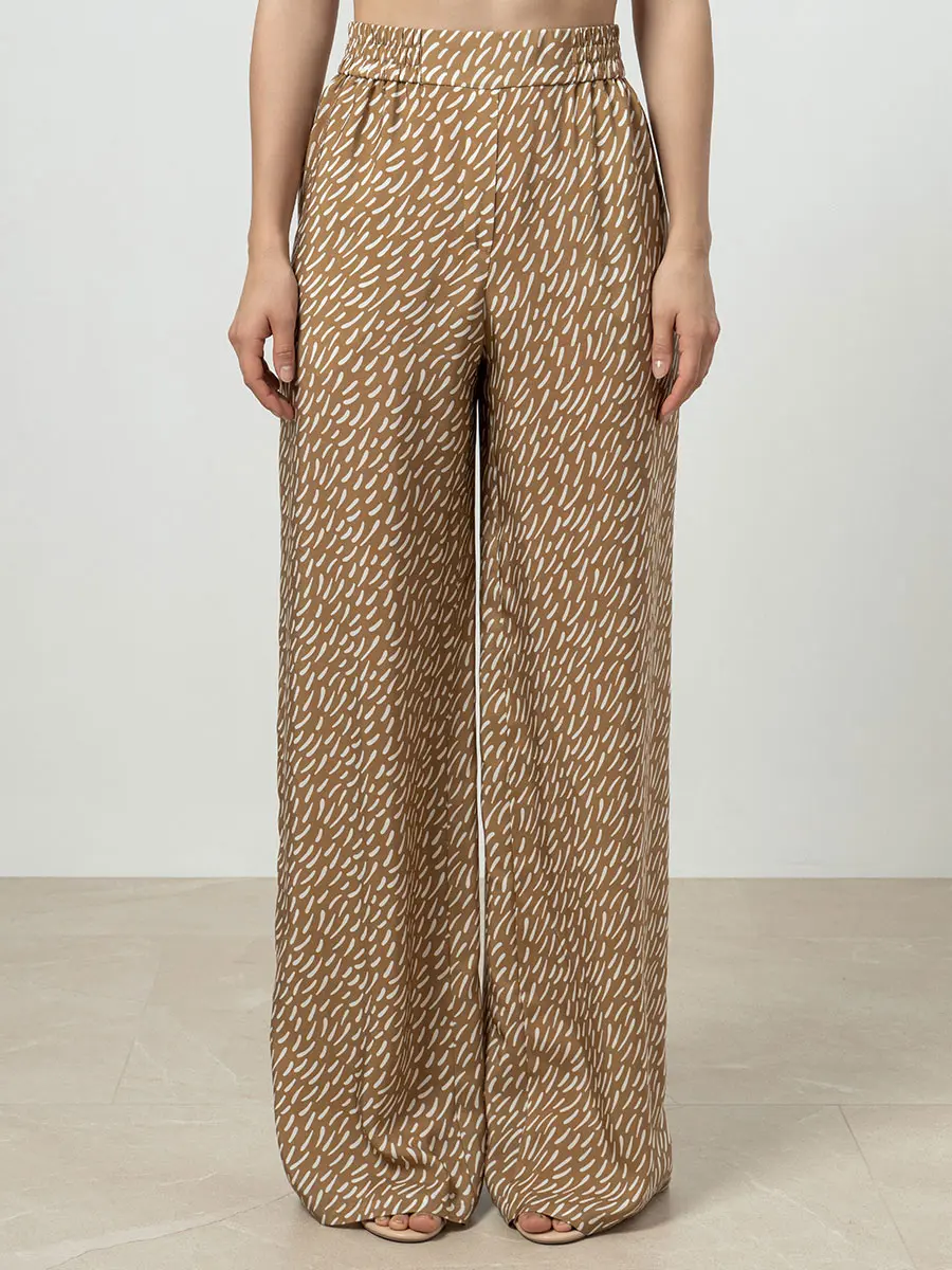 Брюки с принтом