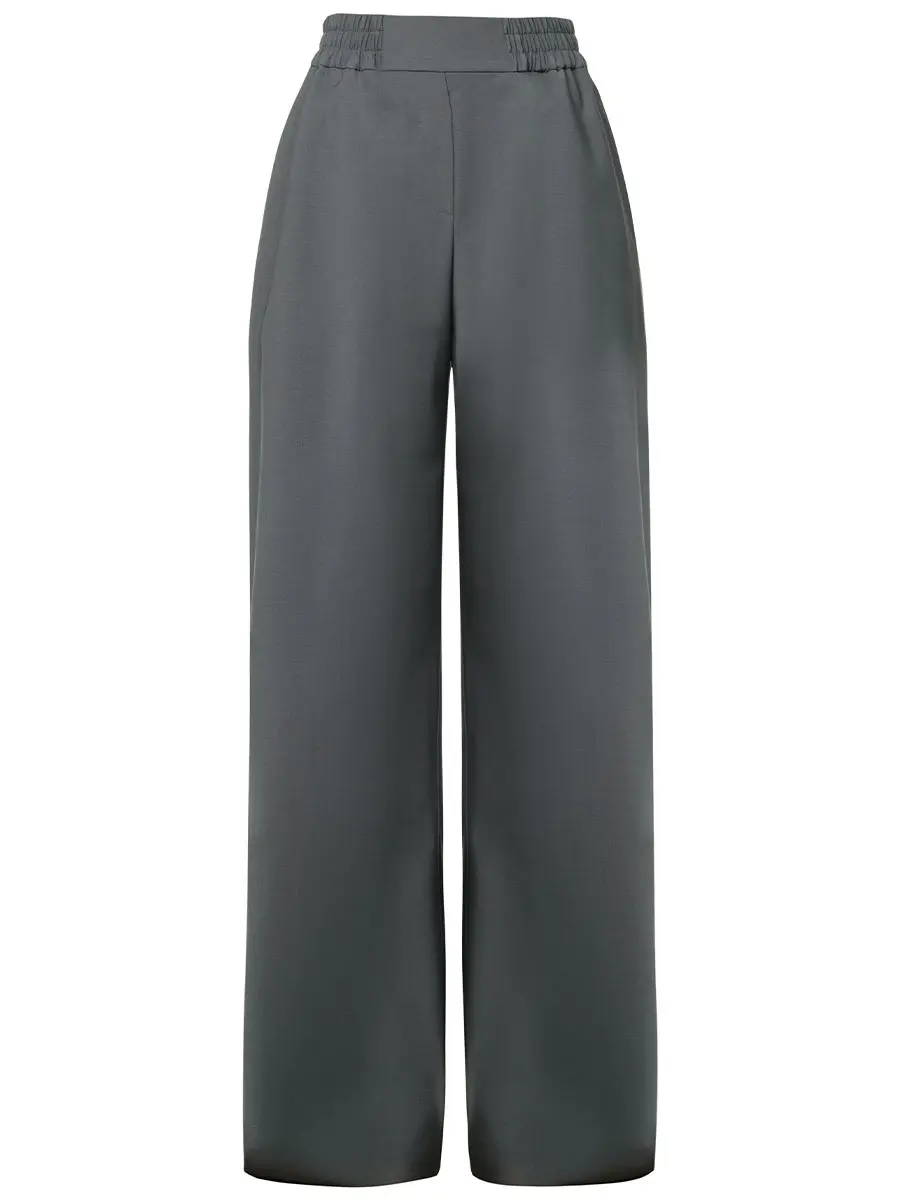 Брюки однотонные