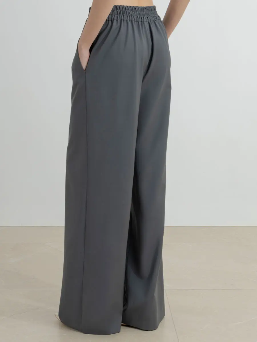 Брюки однотонные