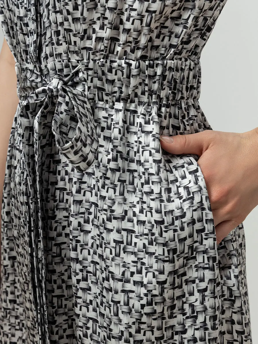 Платье шелковое