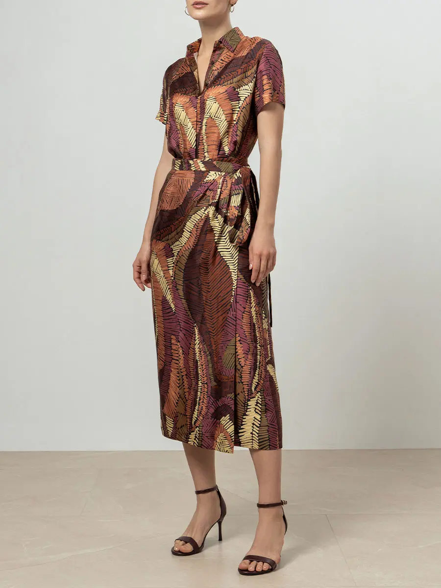 Платье шелковое