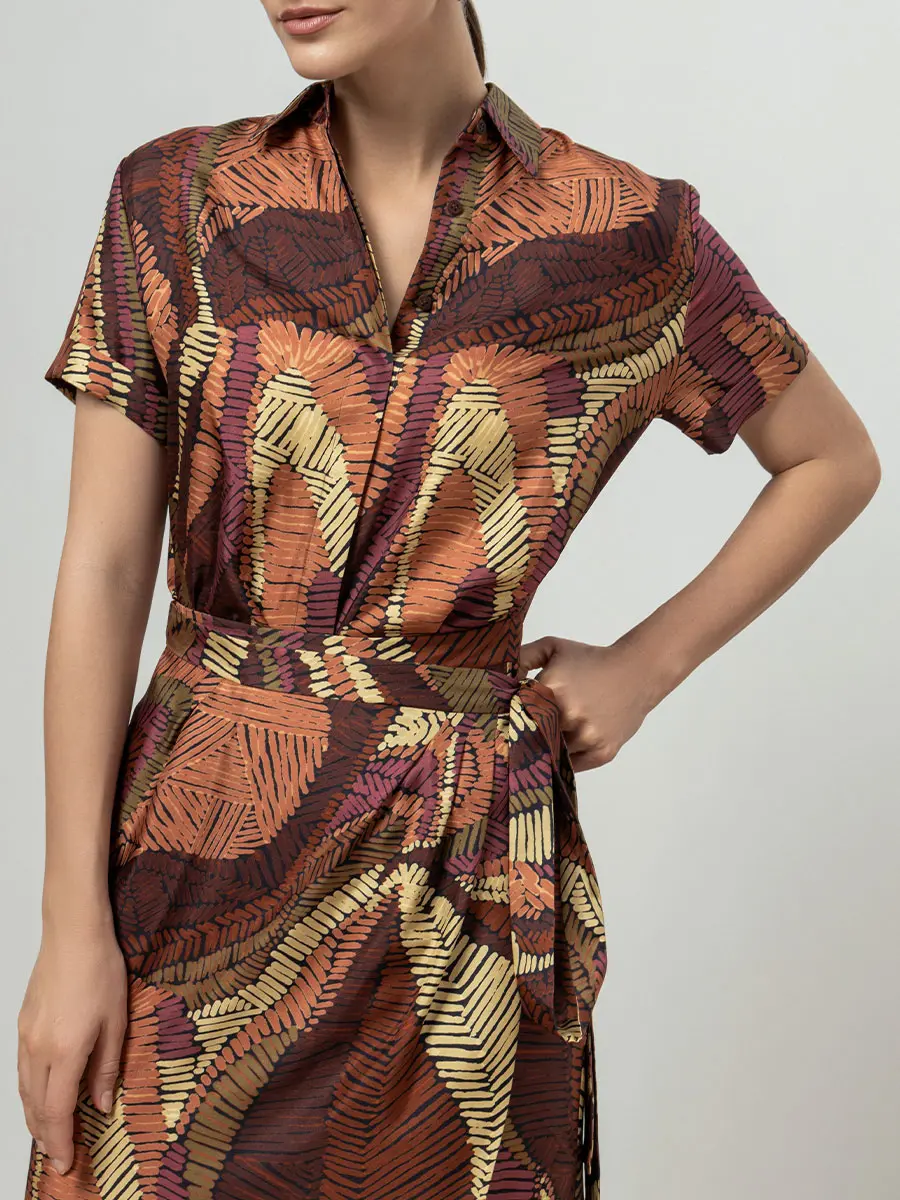 Платье шелковое