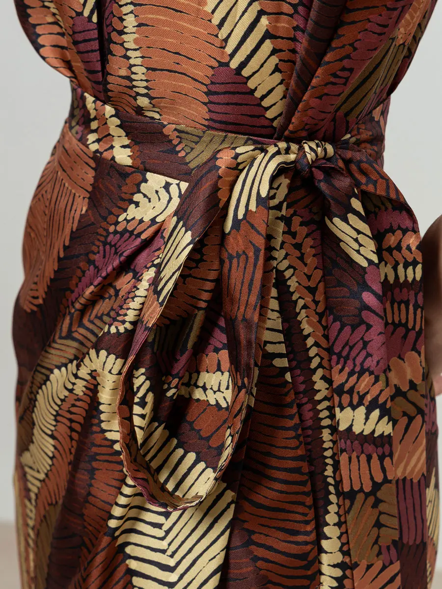 Платье шелковое