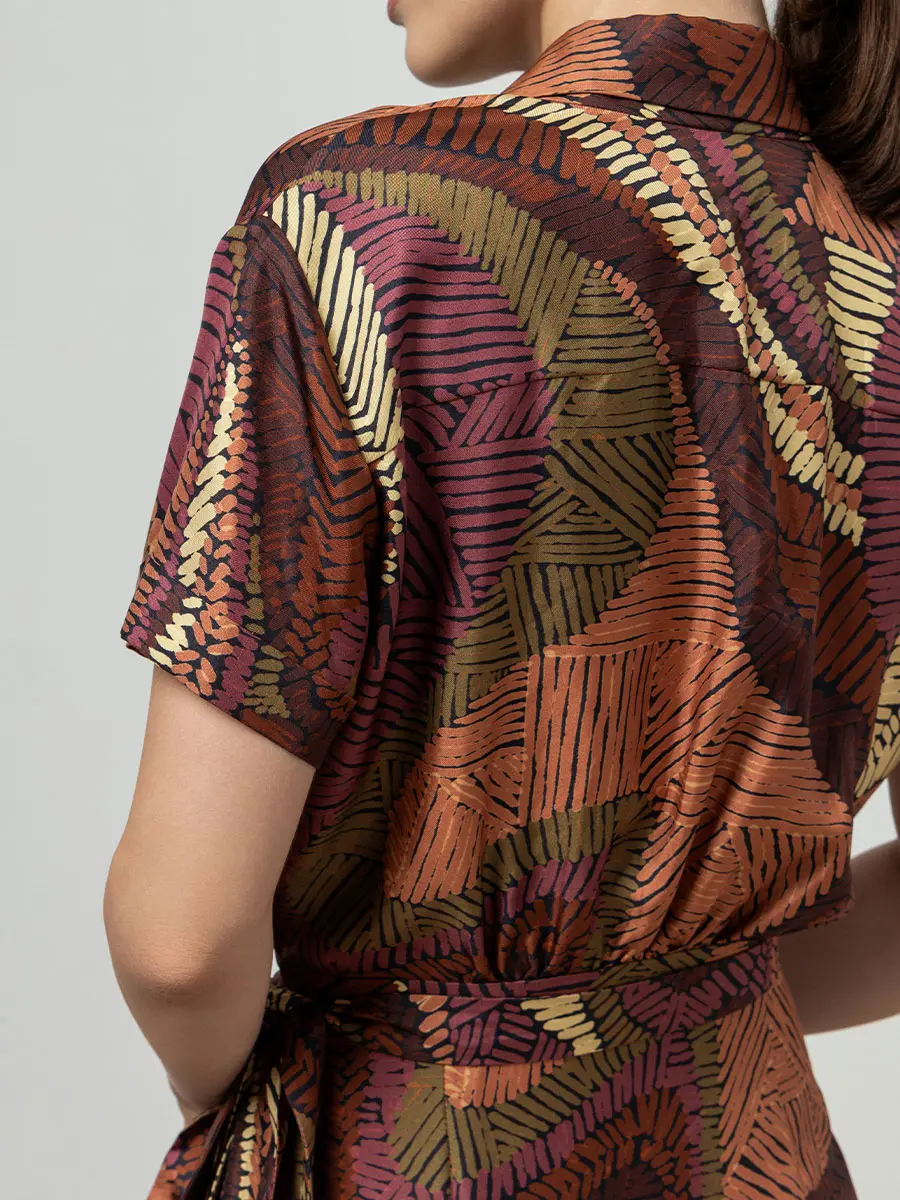 Платье шелковое