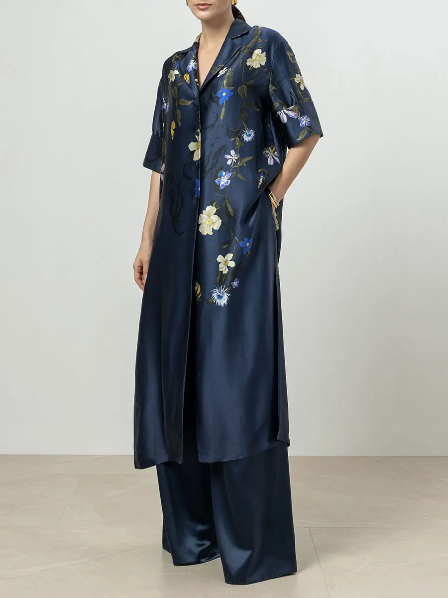 Платье шелковое