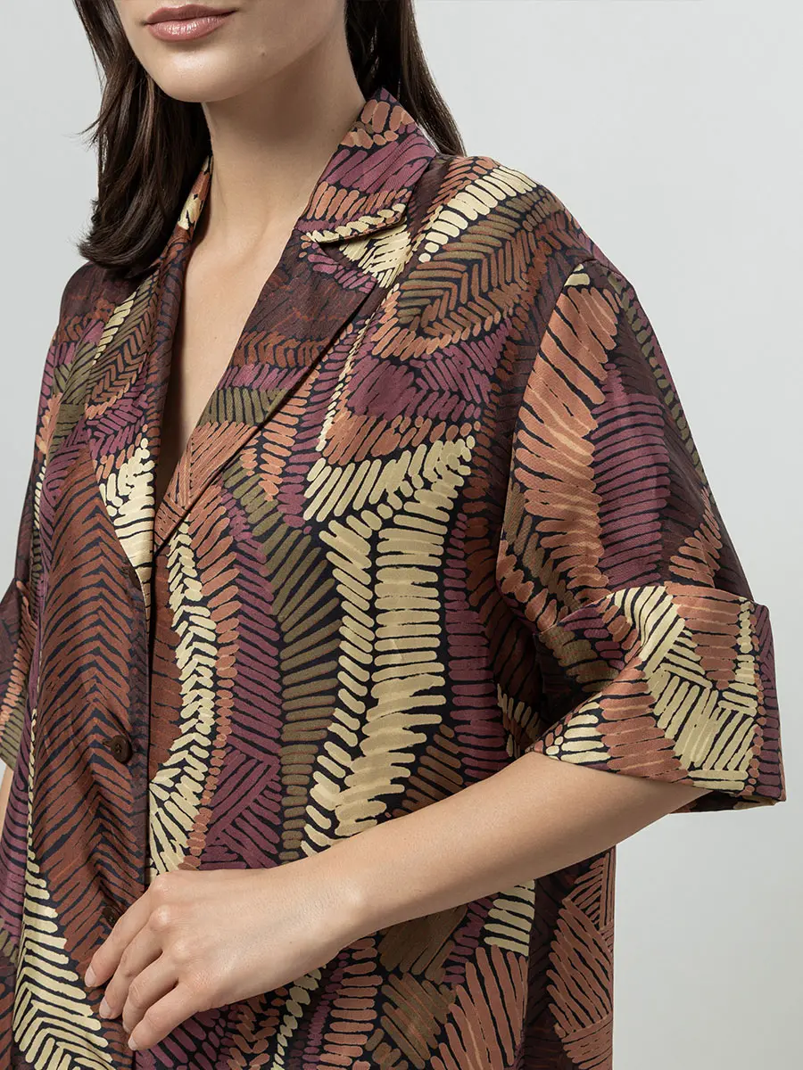 Платье шелковое