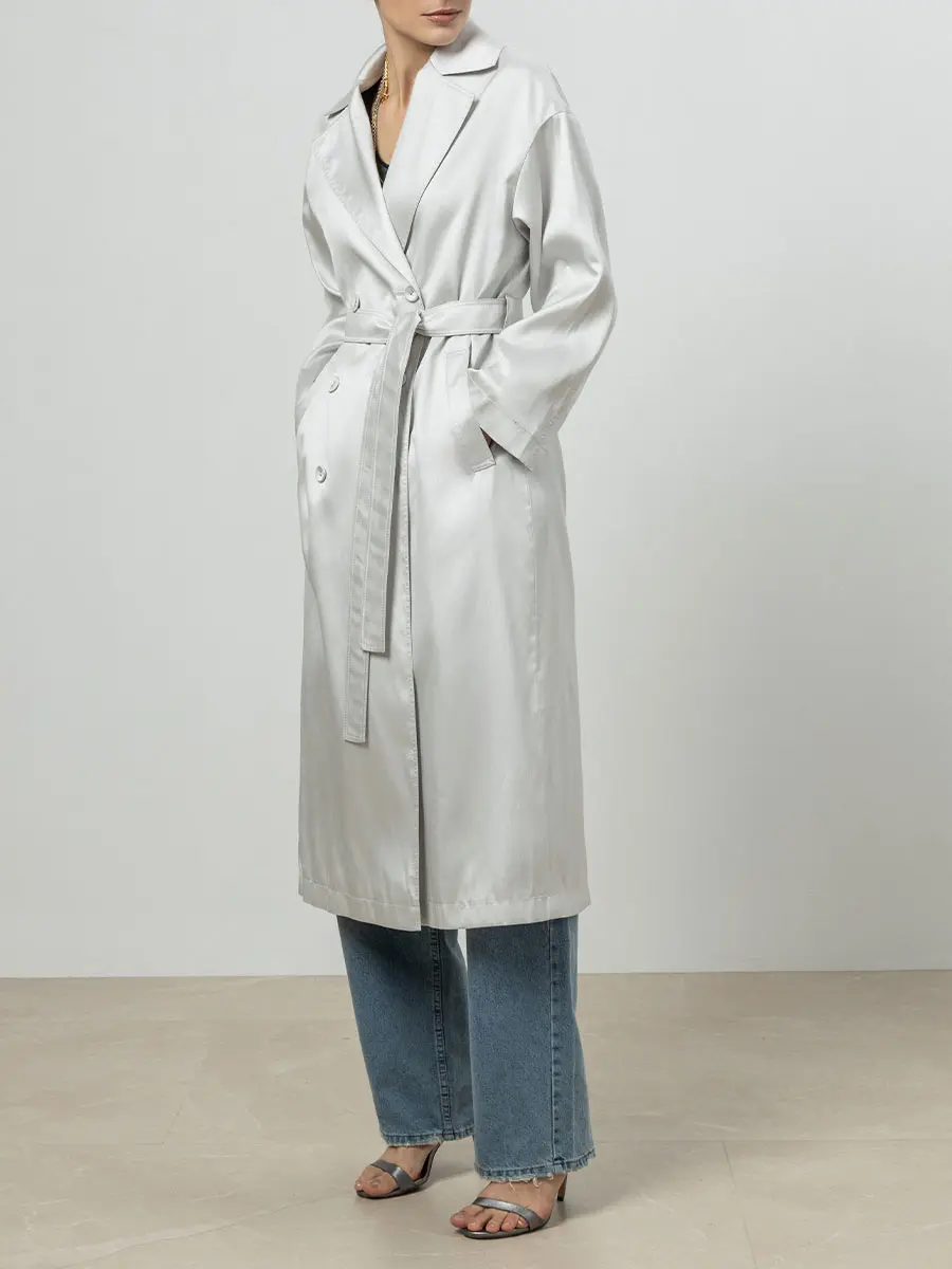 Плащ однотонный