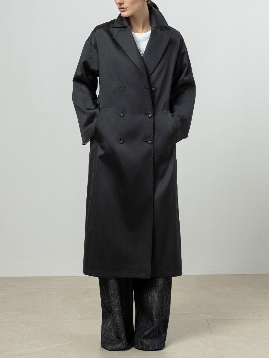 Плащ однотонный