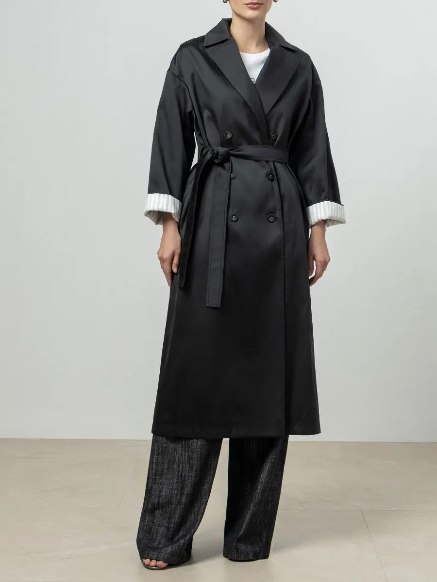 Плащ однотонный