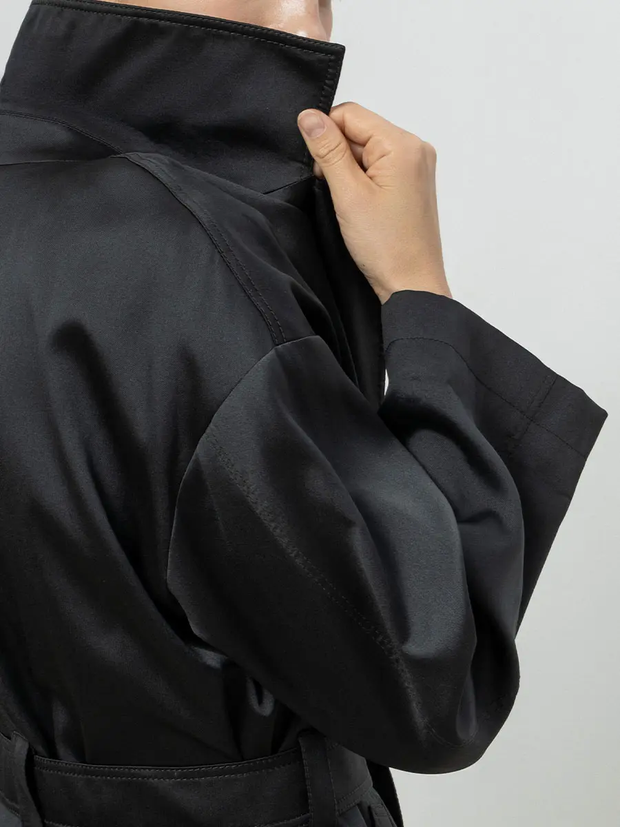 Плащ однотонный