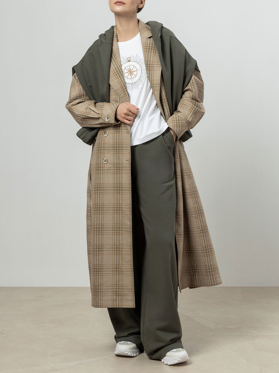 Плащ в клетку