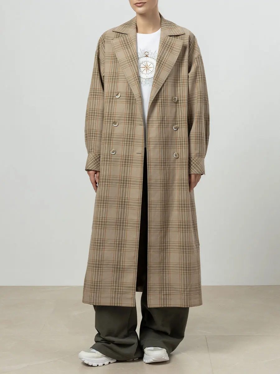 Плащ в клетку