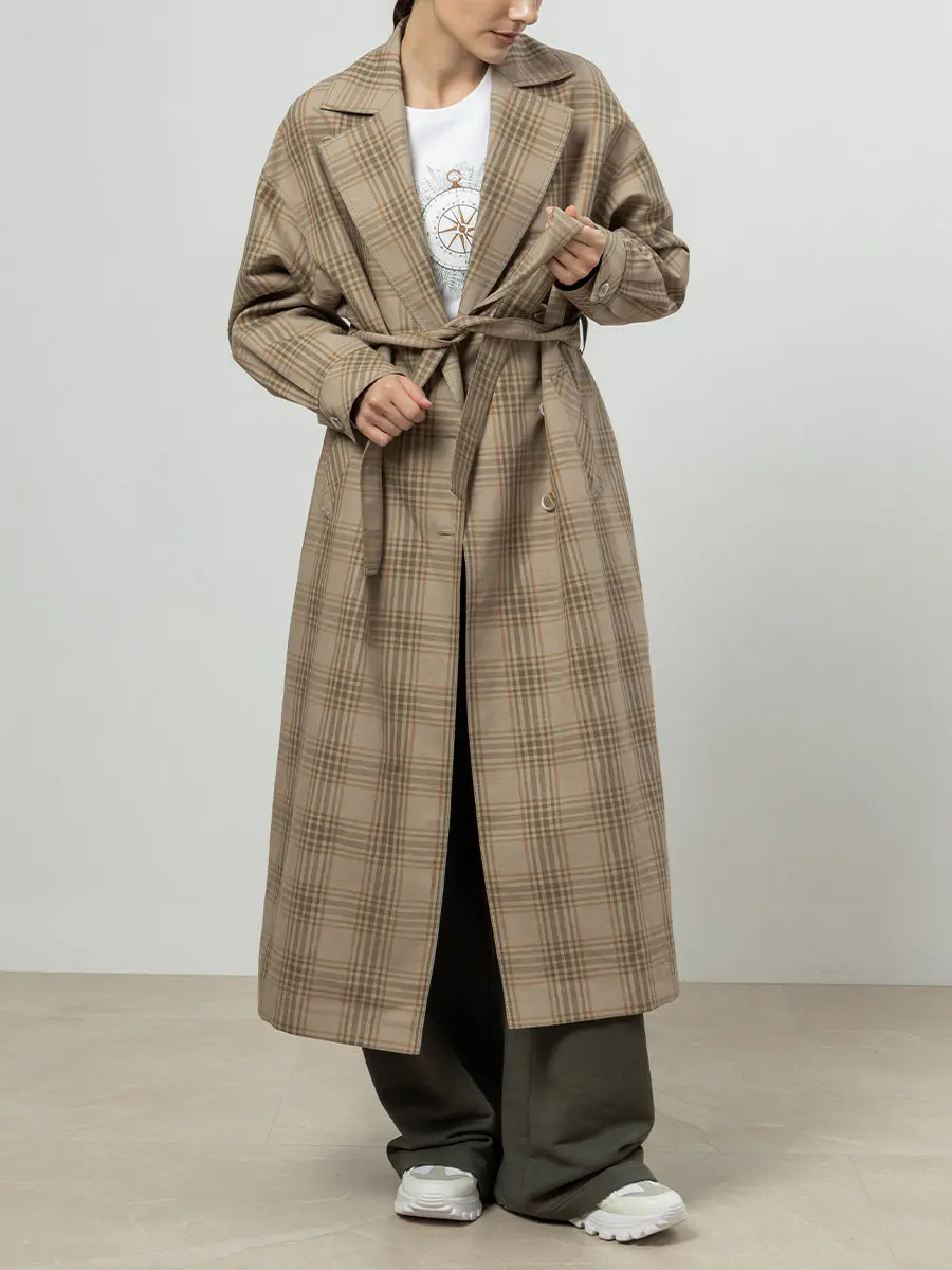 Плащ в клетку