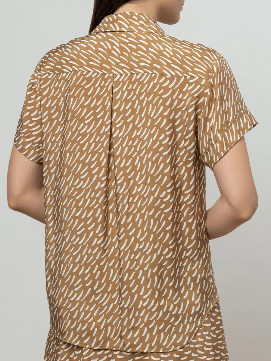 Блуза с принтом