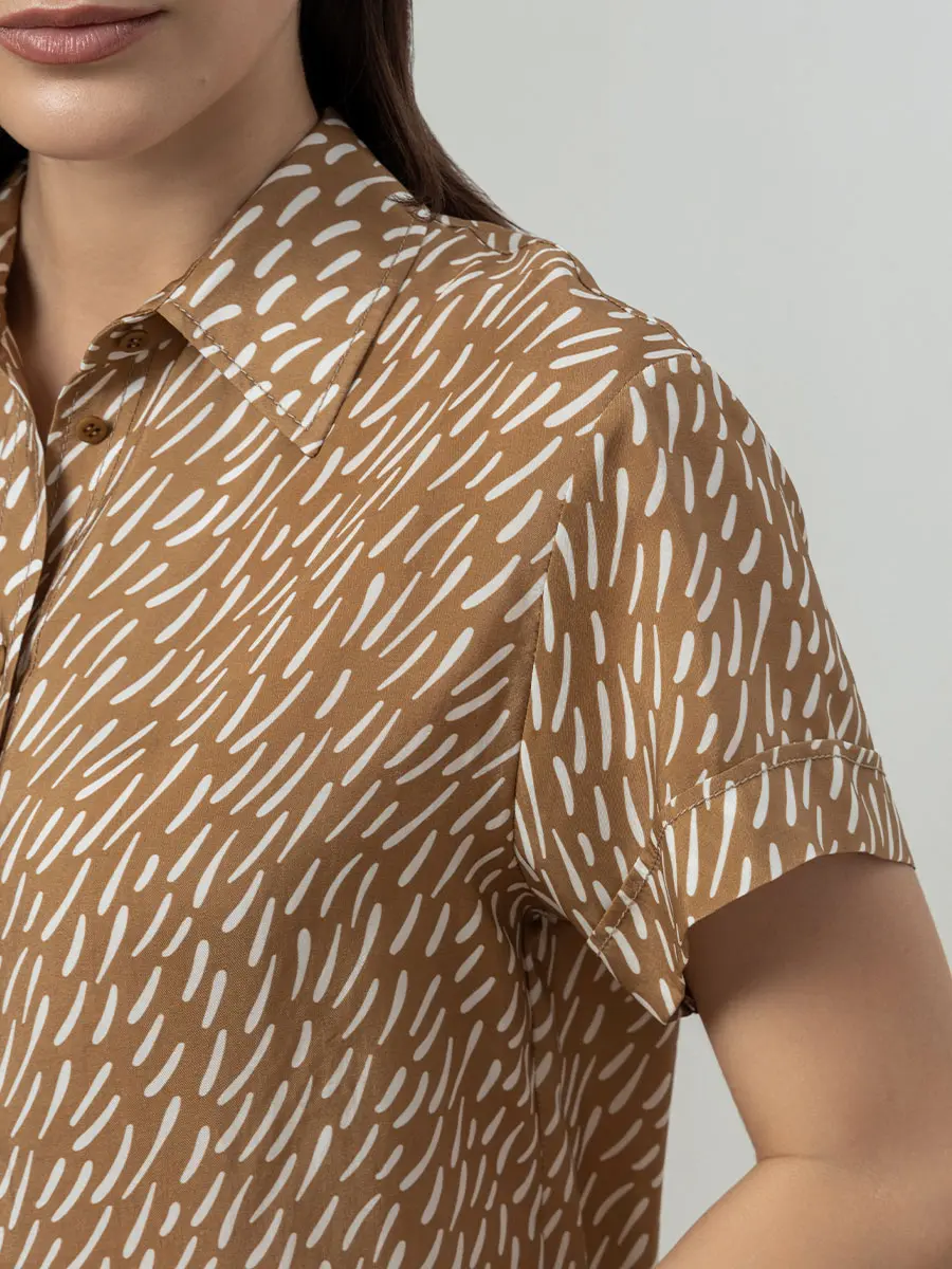 Блуза с принтом