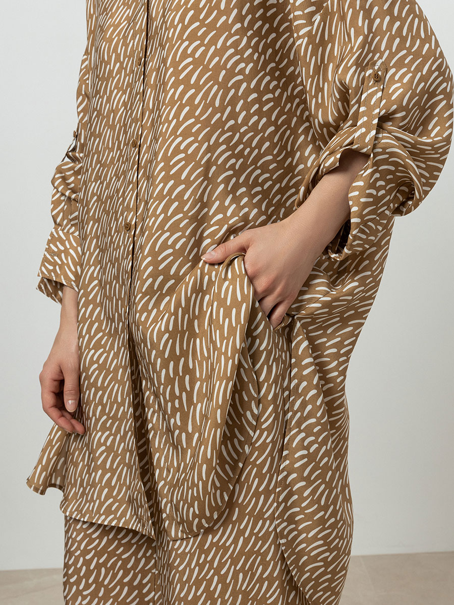 Рубашка с принтом