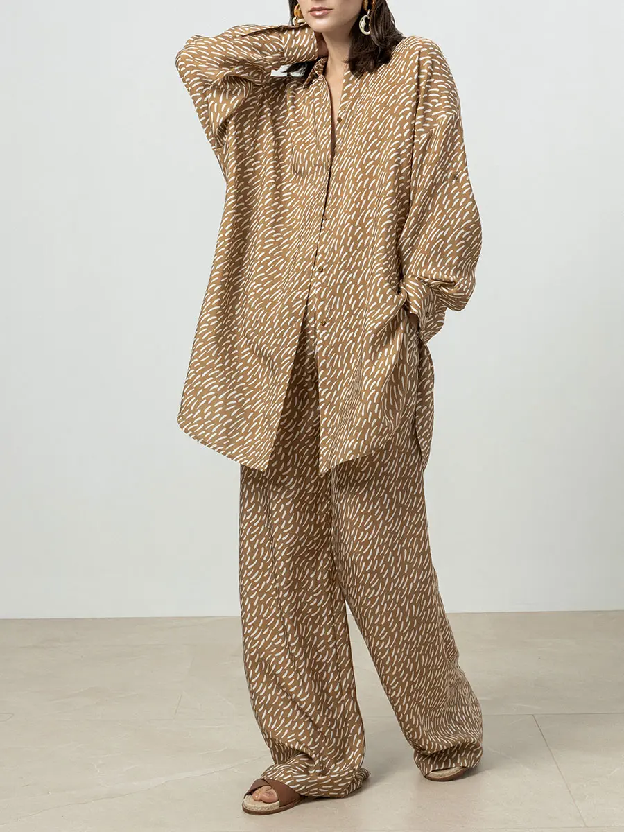 Рубашка с принтом