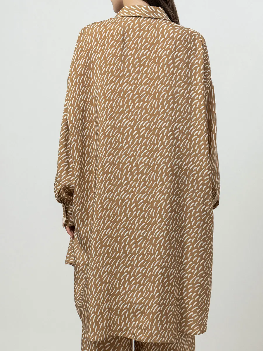 Рубашка с принтом