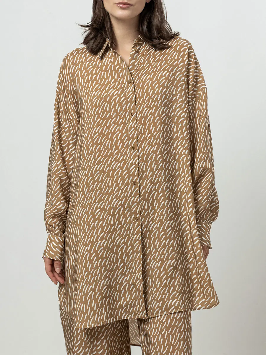 Рубашка с принтом