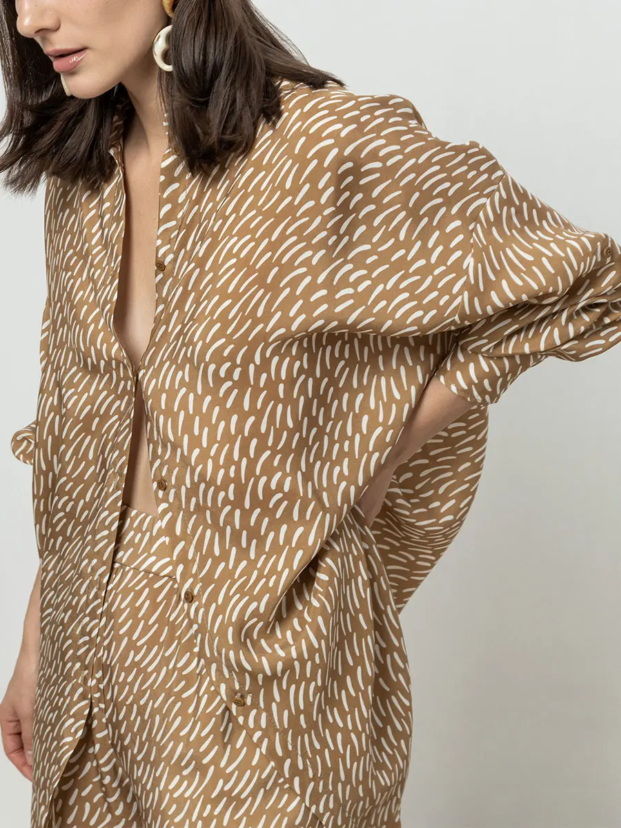 Рубашка с принтом