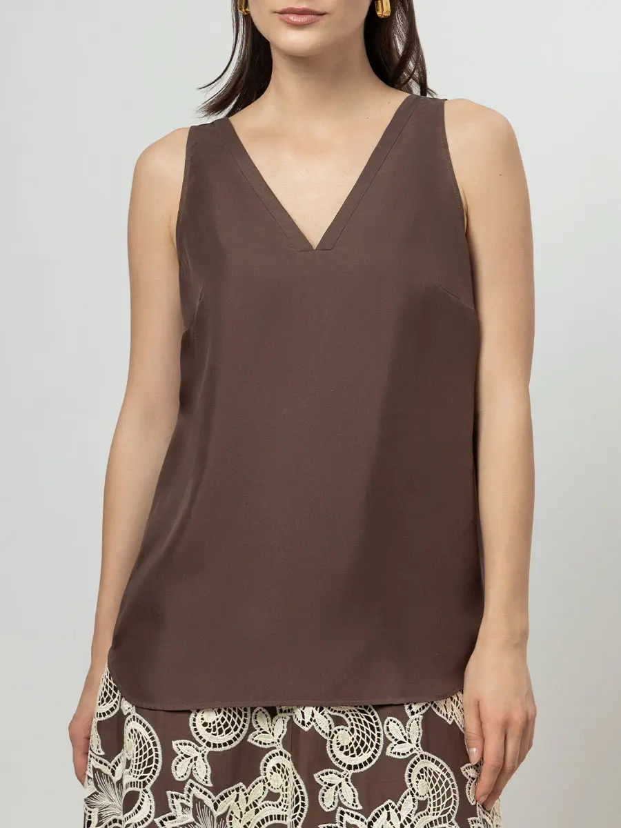 Топ шелковый