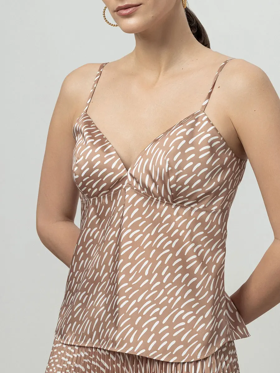 Топ с принтом