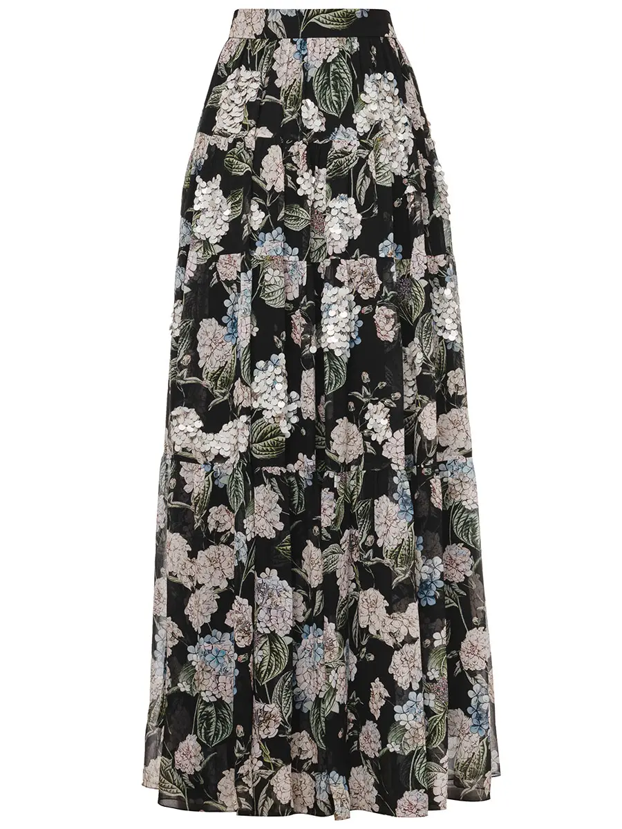 Юбка шелковая