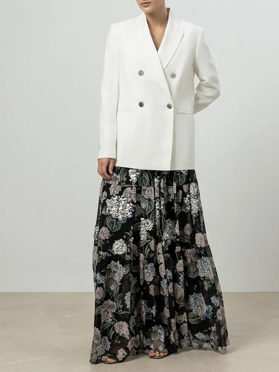 Юбка шелковая