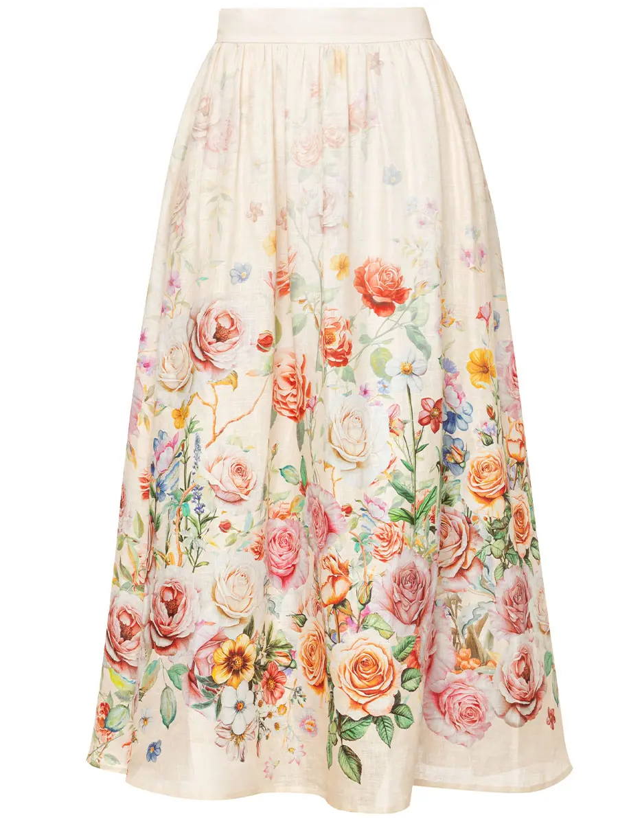 Юбка льняная