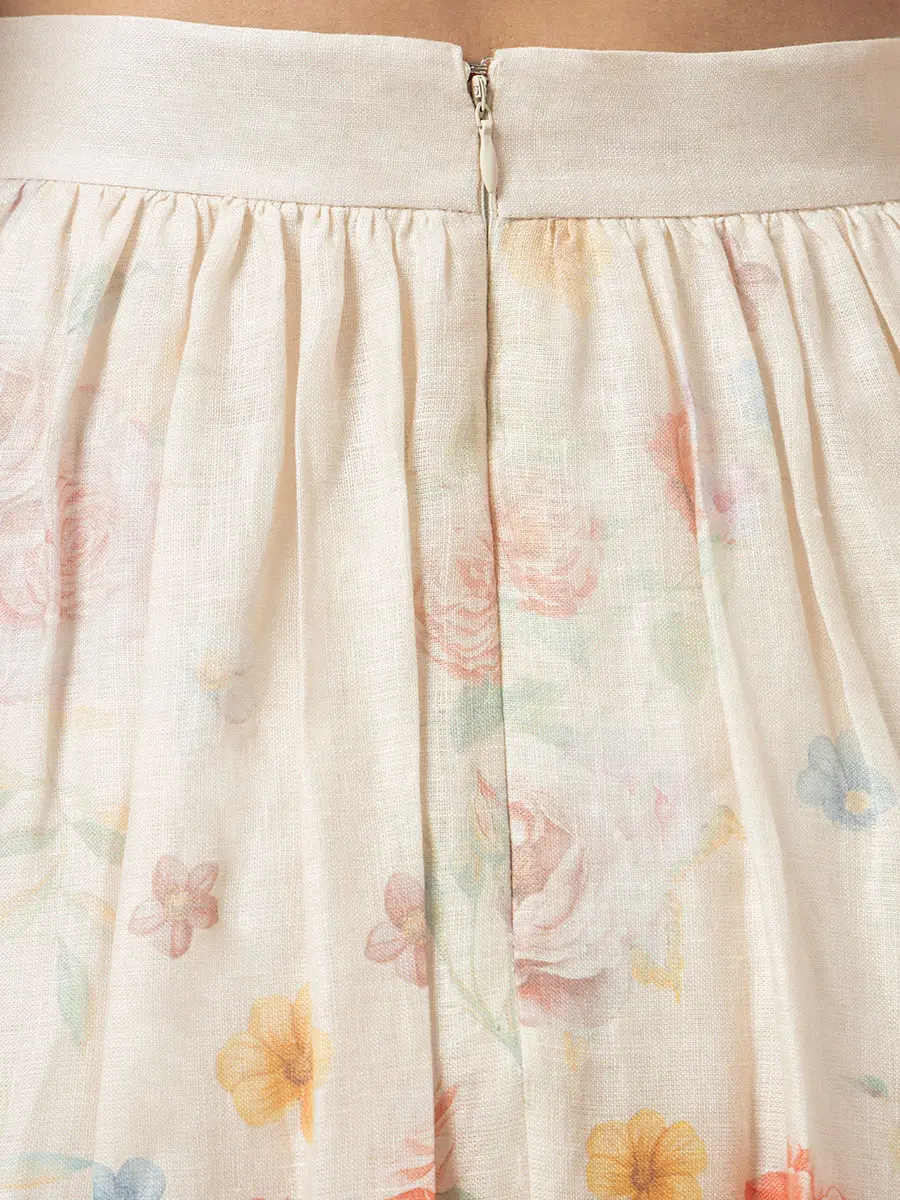 Юбка льняная