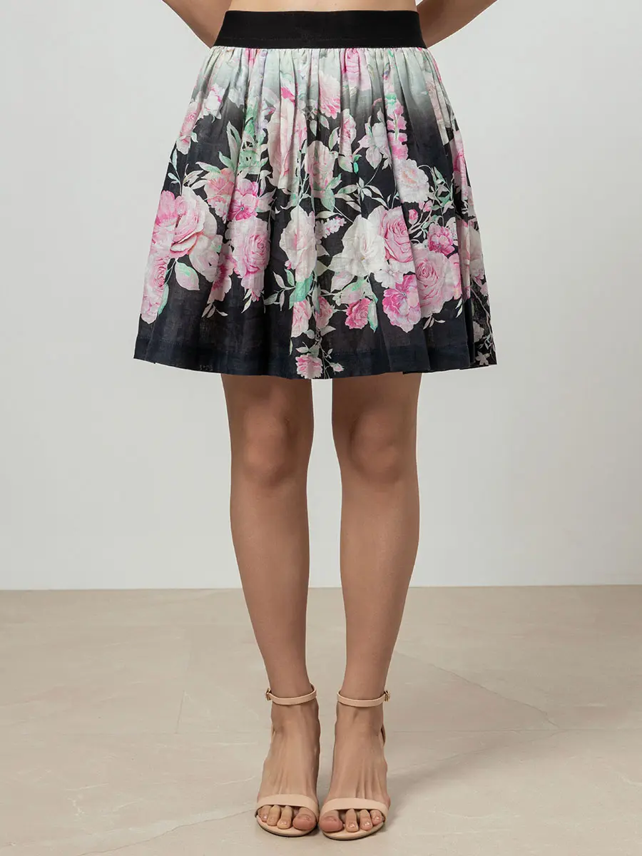 Юбка льняная