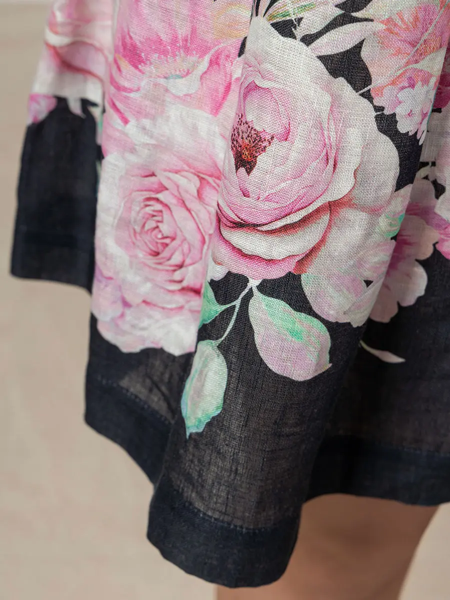 Юбка льняная