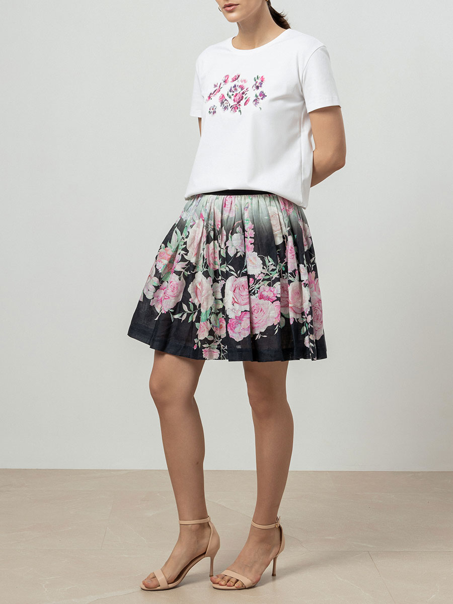 Юбка льняная