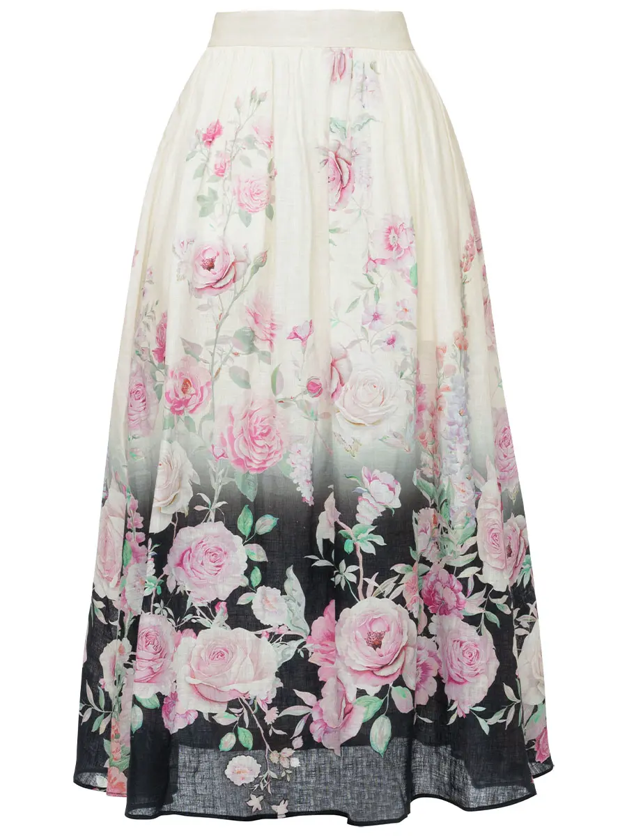 Юбка льняная