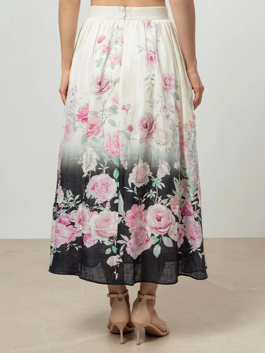 Юбка льняная