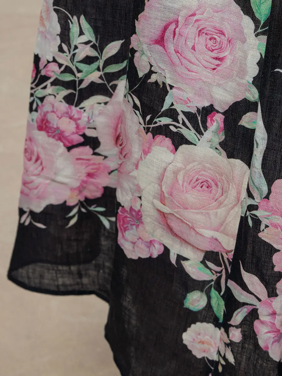 Юбка льняная