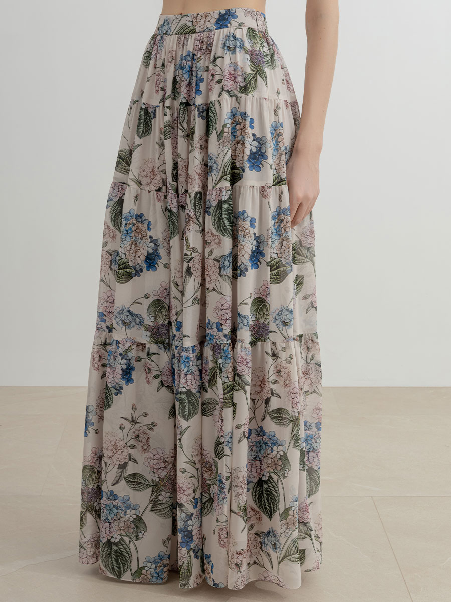 Юбка шелковая