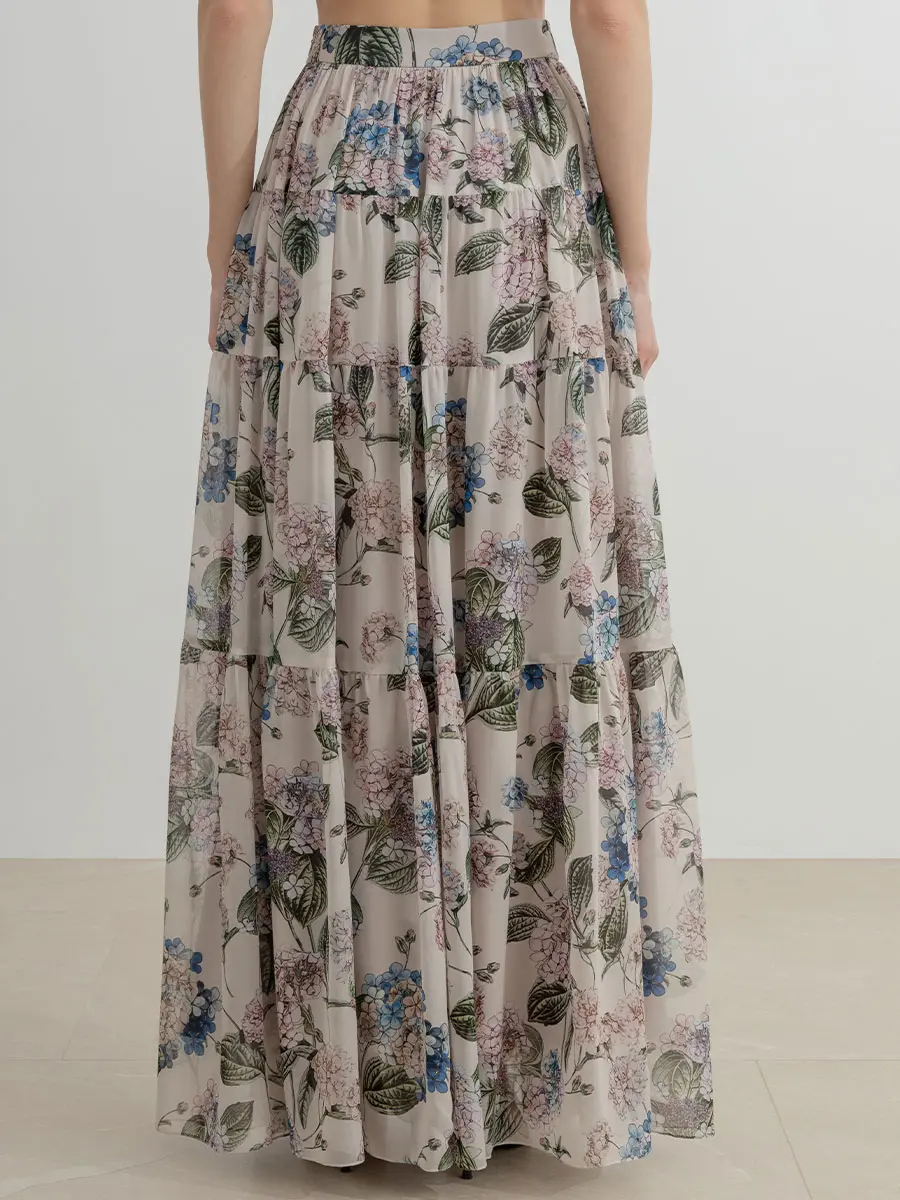 Юбка шелковая