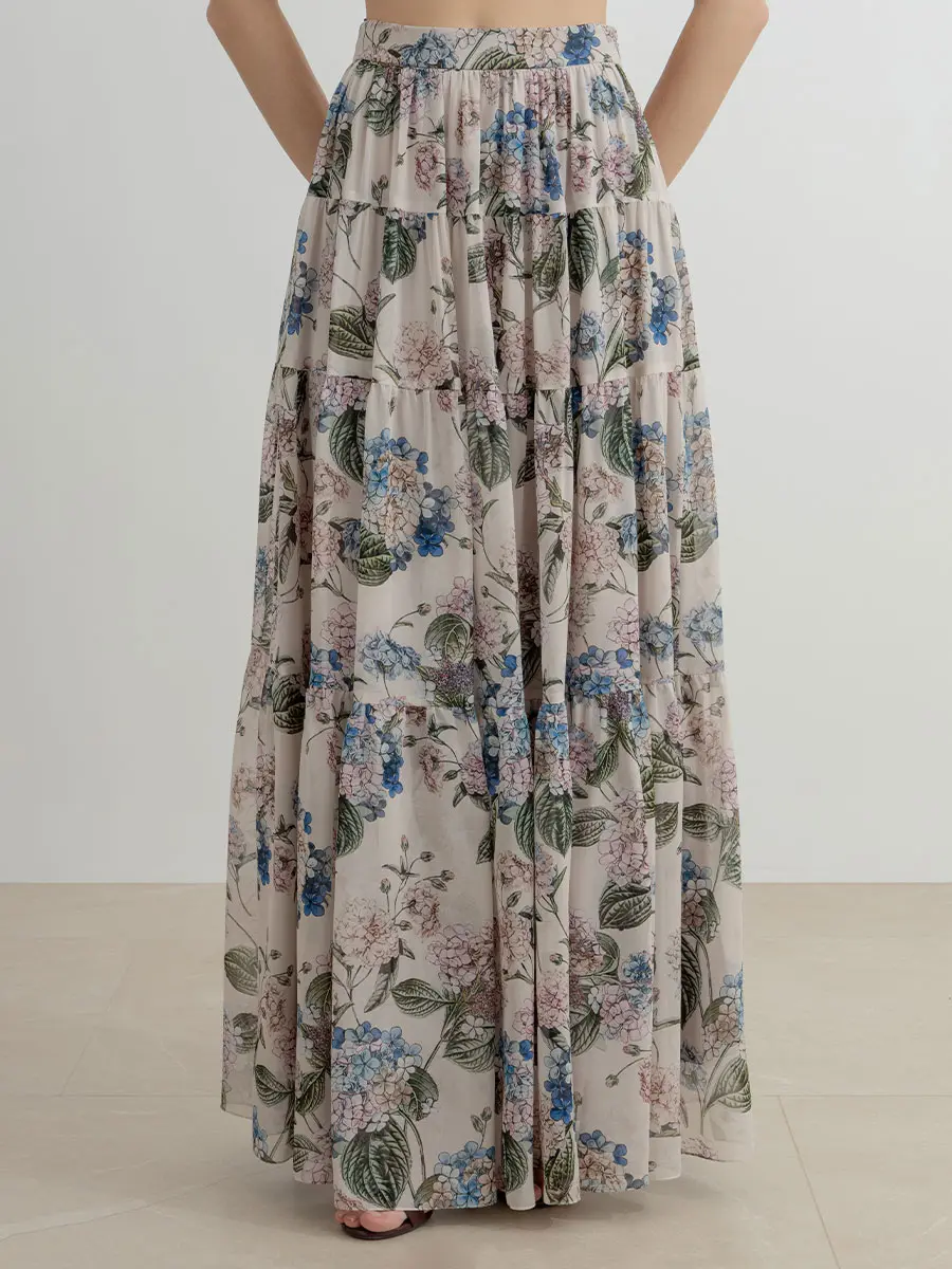 Юбка шелковая