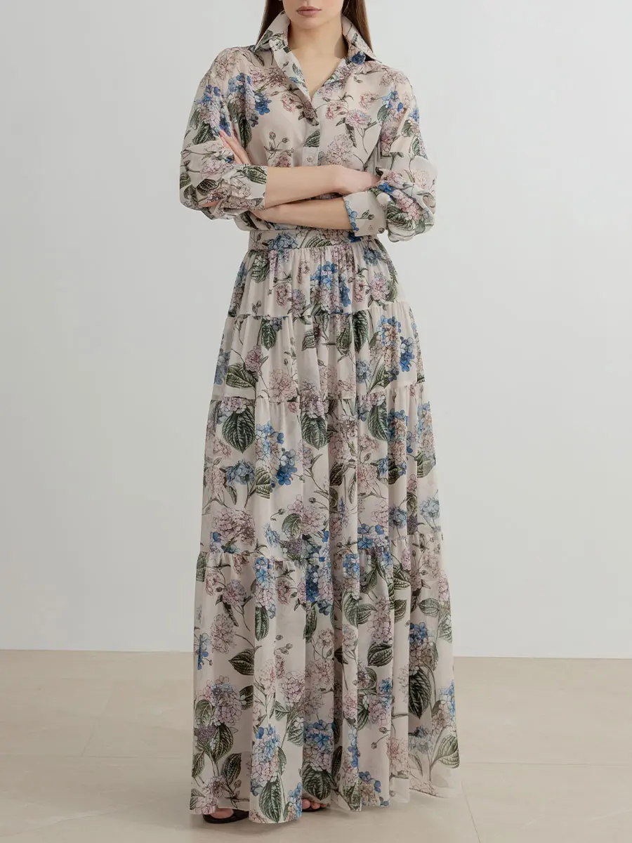 Юбка шелковая