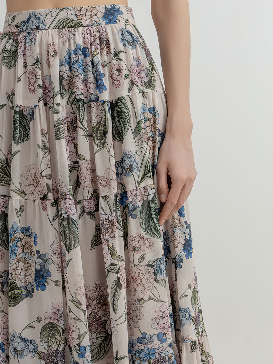 Юбка шелковая