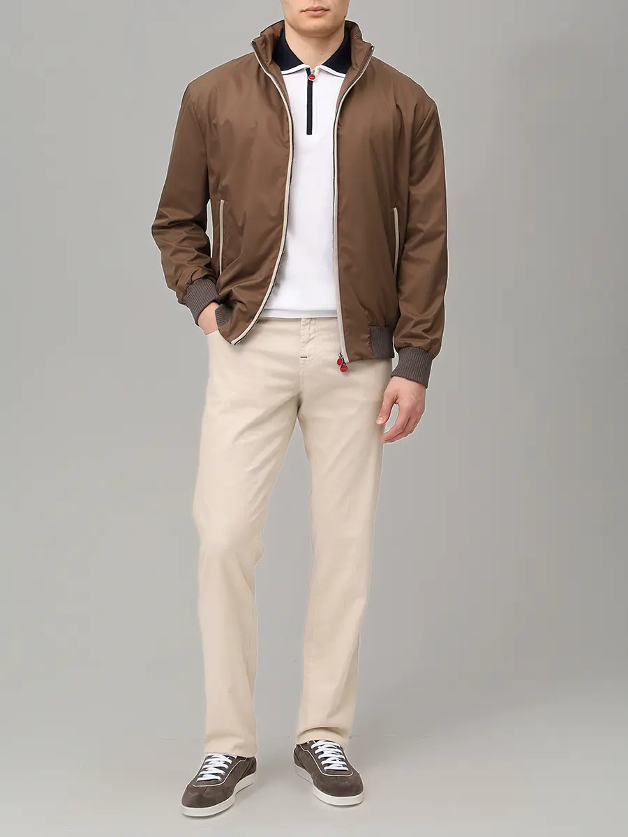 Джинсы льняные