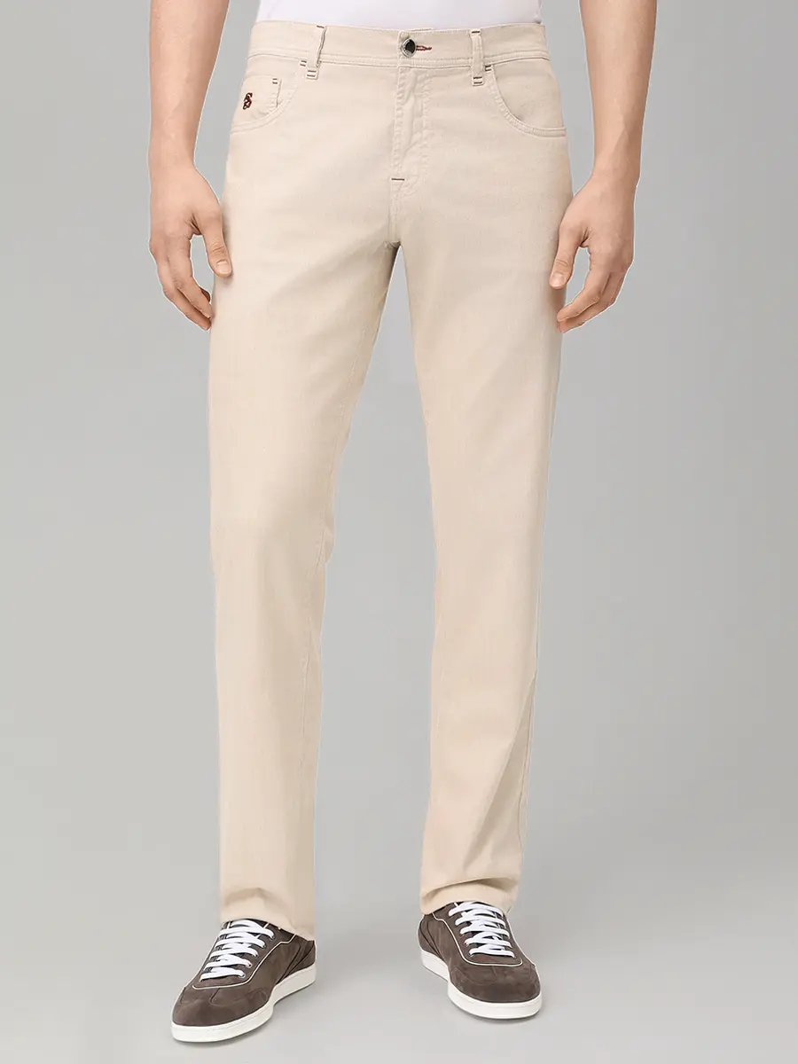 Джинсы льняные