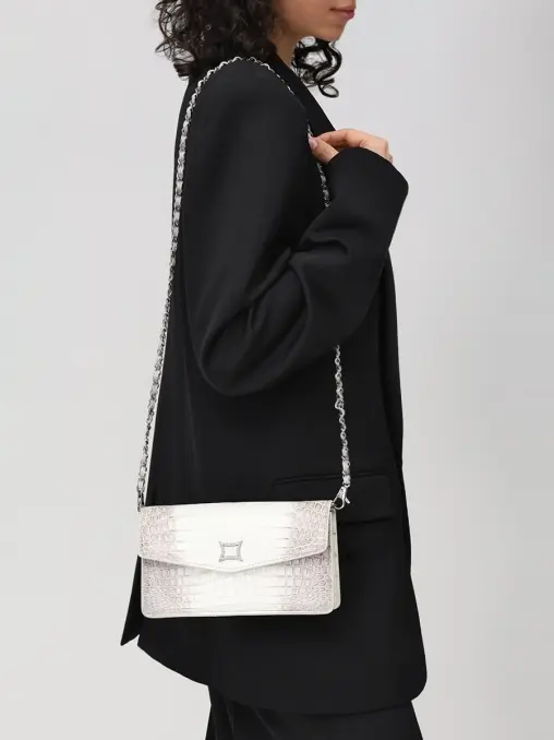 Клатч из кожи крокодила SUIT FACTORY
